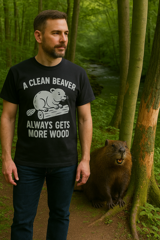 A Clean Beaver Always Gets More Wood – Sarcastic Beaver Shirt