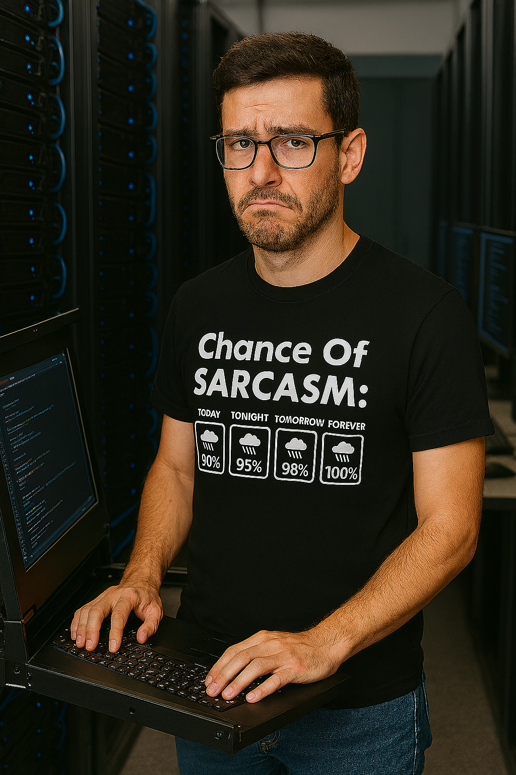 Chance of Sarcasm - 100% Forecasted Snark - T-Shirt