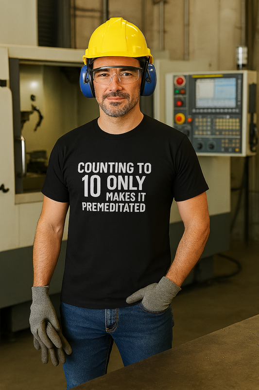 Funny Anger Management Shirt – Dark Humor “Counting to 10” Sarcastic Quote Tee