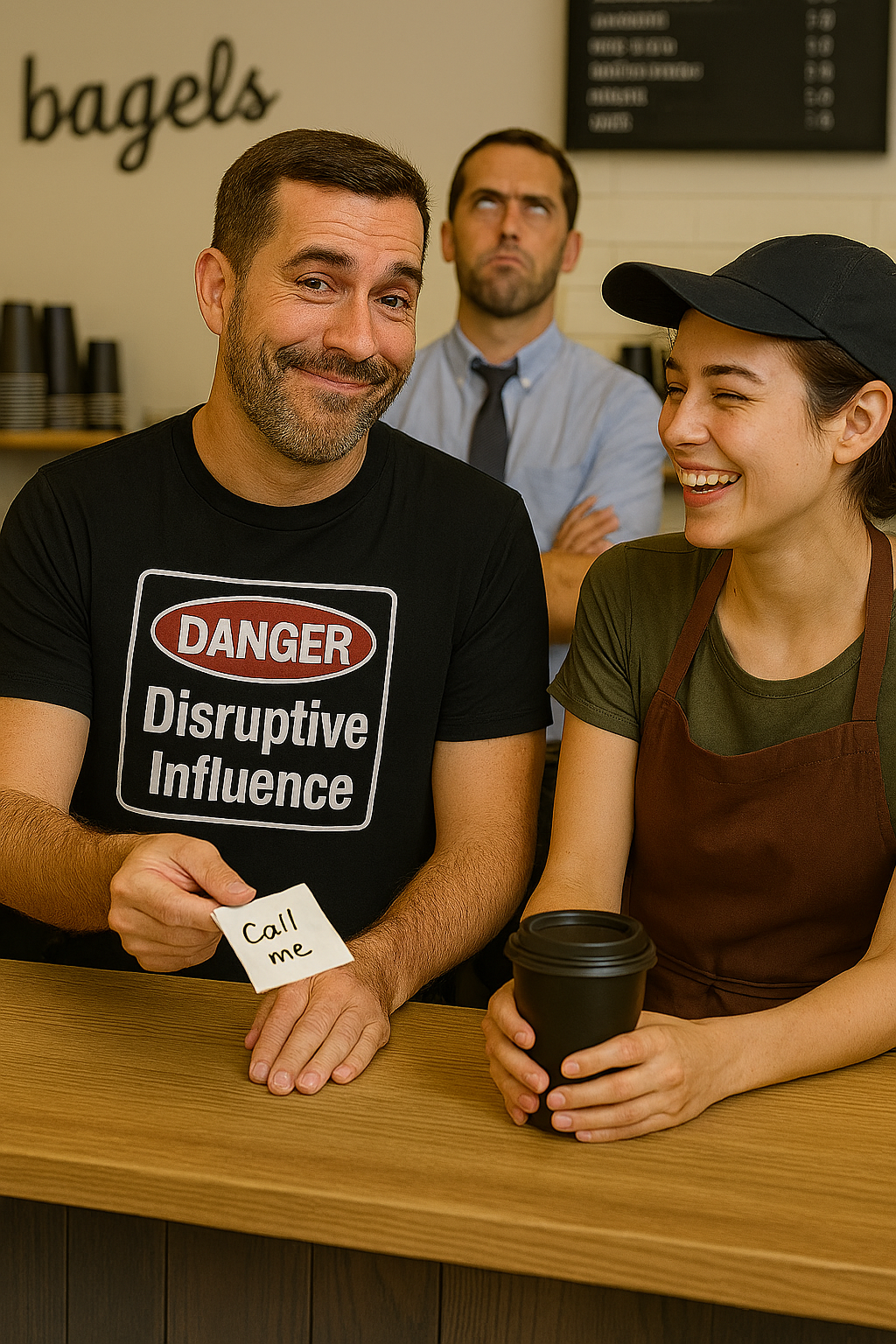 Disruptive Influence Shirt – Funny Warning Sign Tee – Sarcastic Dark Humor Graphic T‑Shirt