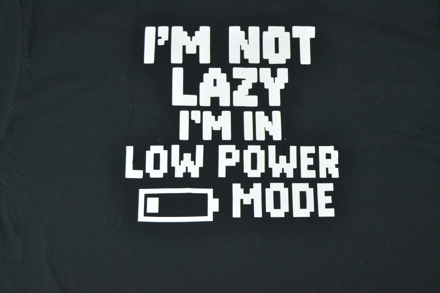 I'm not lazy, I'm in low-power mode