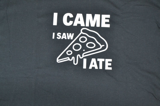 I Came I Saw I Ate Funny T-Shirt – Food Lover Graphic Tee, Unisex Cotton Shirt