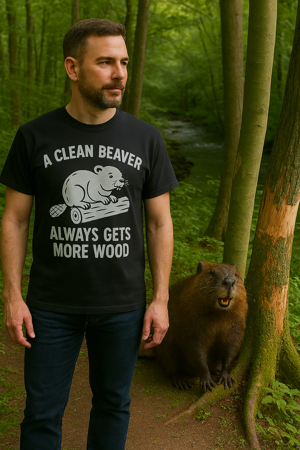 A Clean Beaver Always Gets More Wood – Sarcastic Beaver Shirt