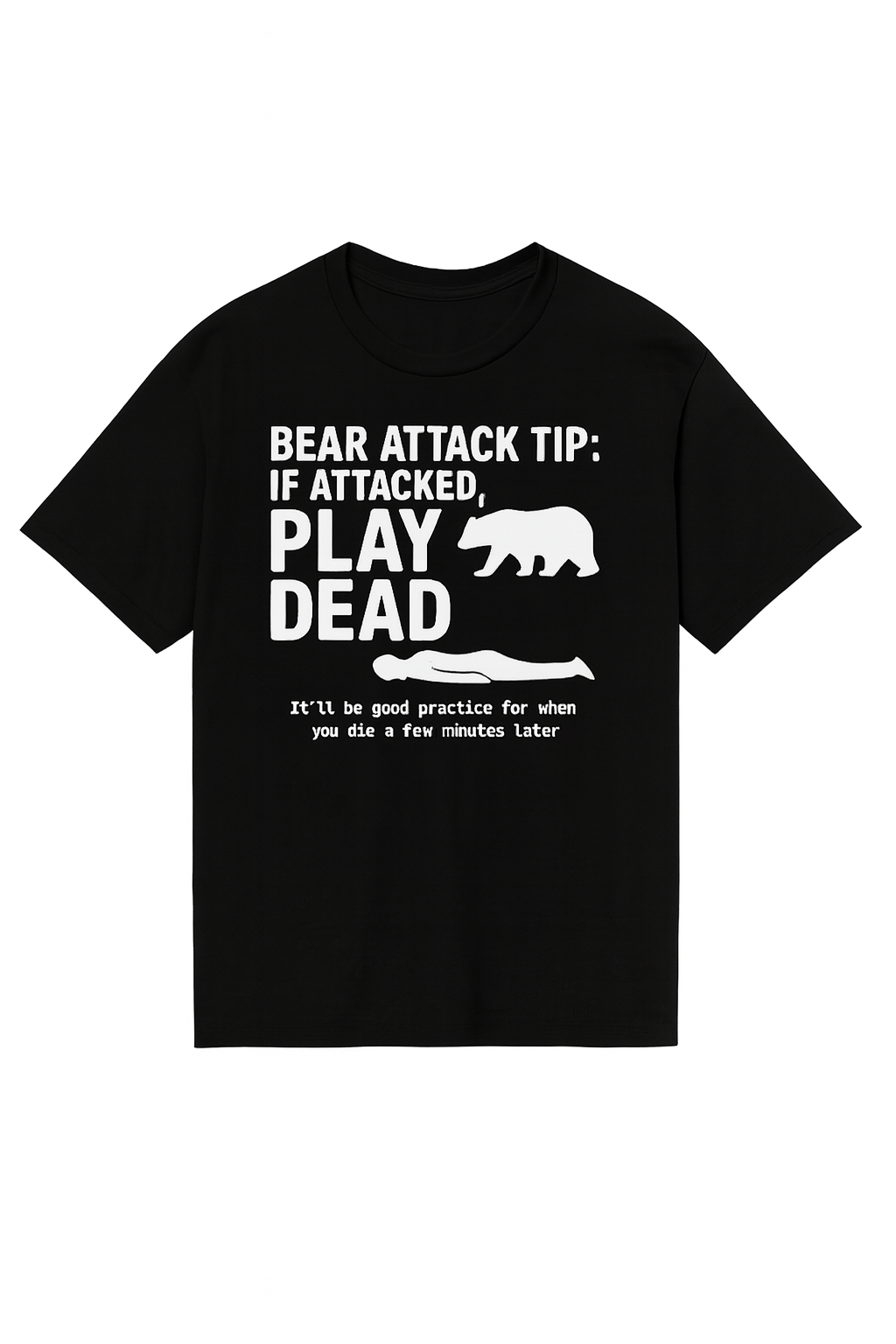 Bear Attack Tip Graphic Tee – Funny Camping Shirt