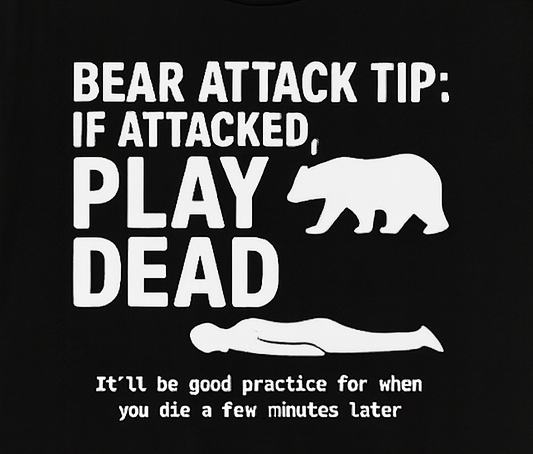 Bear Attack Tip Graphic Tee – Funny Camping Shirt