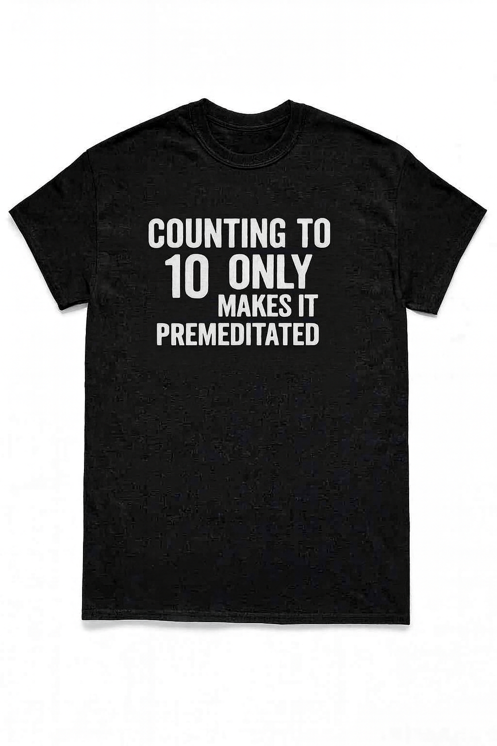 Funny Anger Management Shirt – Dark Humor “Counting to 10” Sarcastic Quote Tee