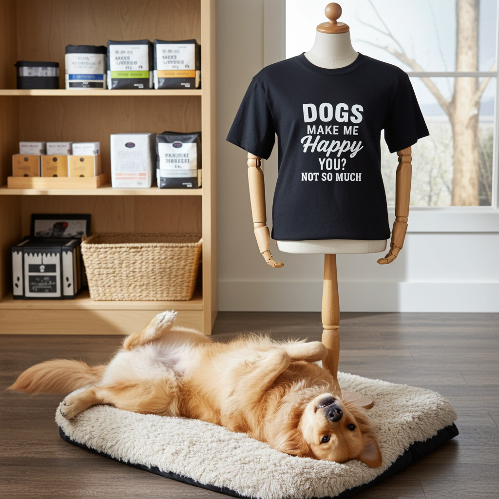 Funny Dog Lover T-Shirt – “Dogs Make Me Happy. You, Not So Much.” – Pet Humor Tee – Dog Mom/Dad Shirt