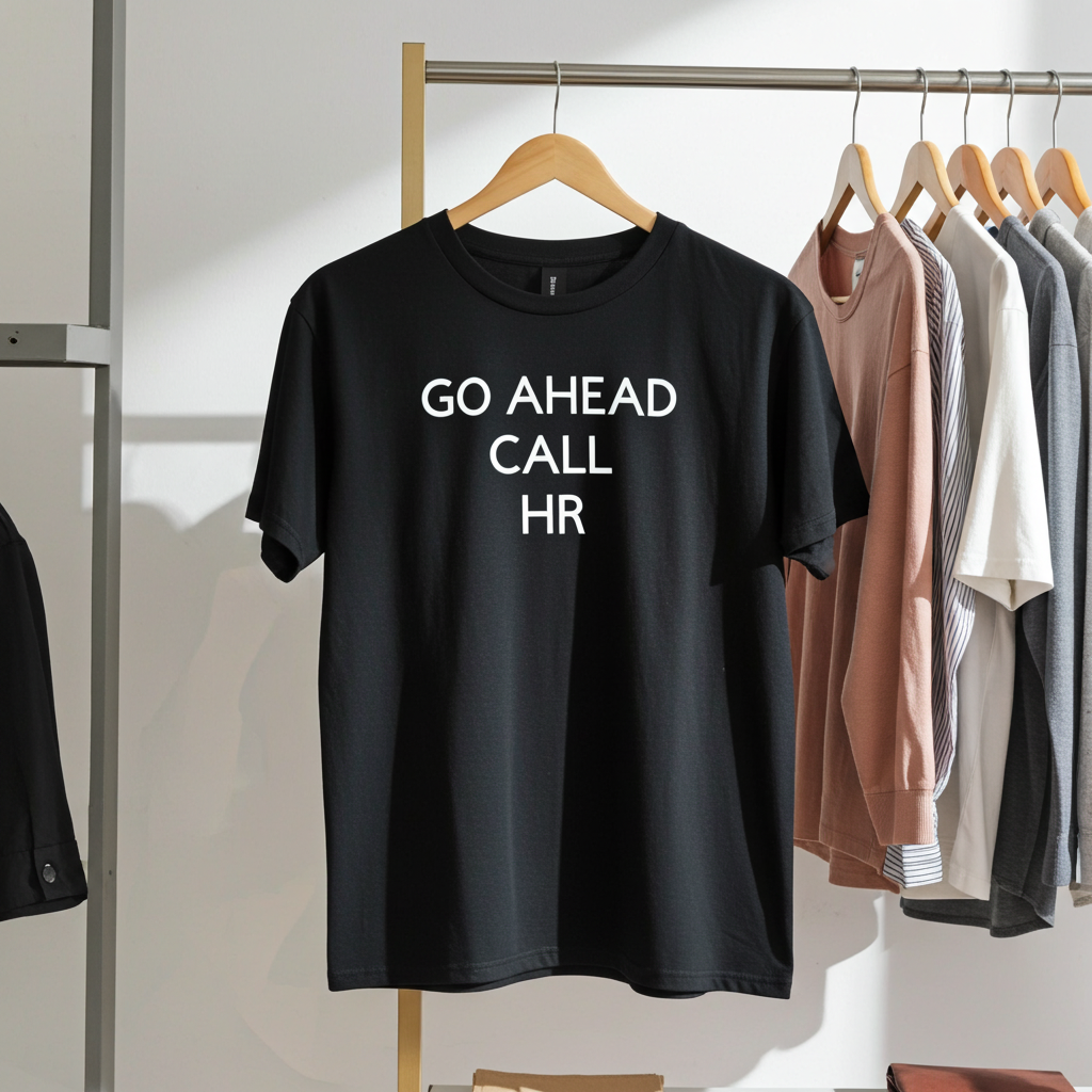 Funny Office Humor T-Shirt – “Go Ahead, Call HR” – Work Sarcasm Tee – Gift for Coworkers