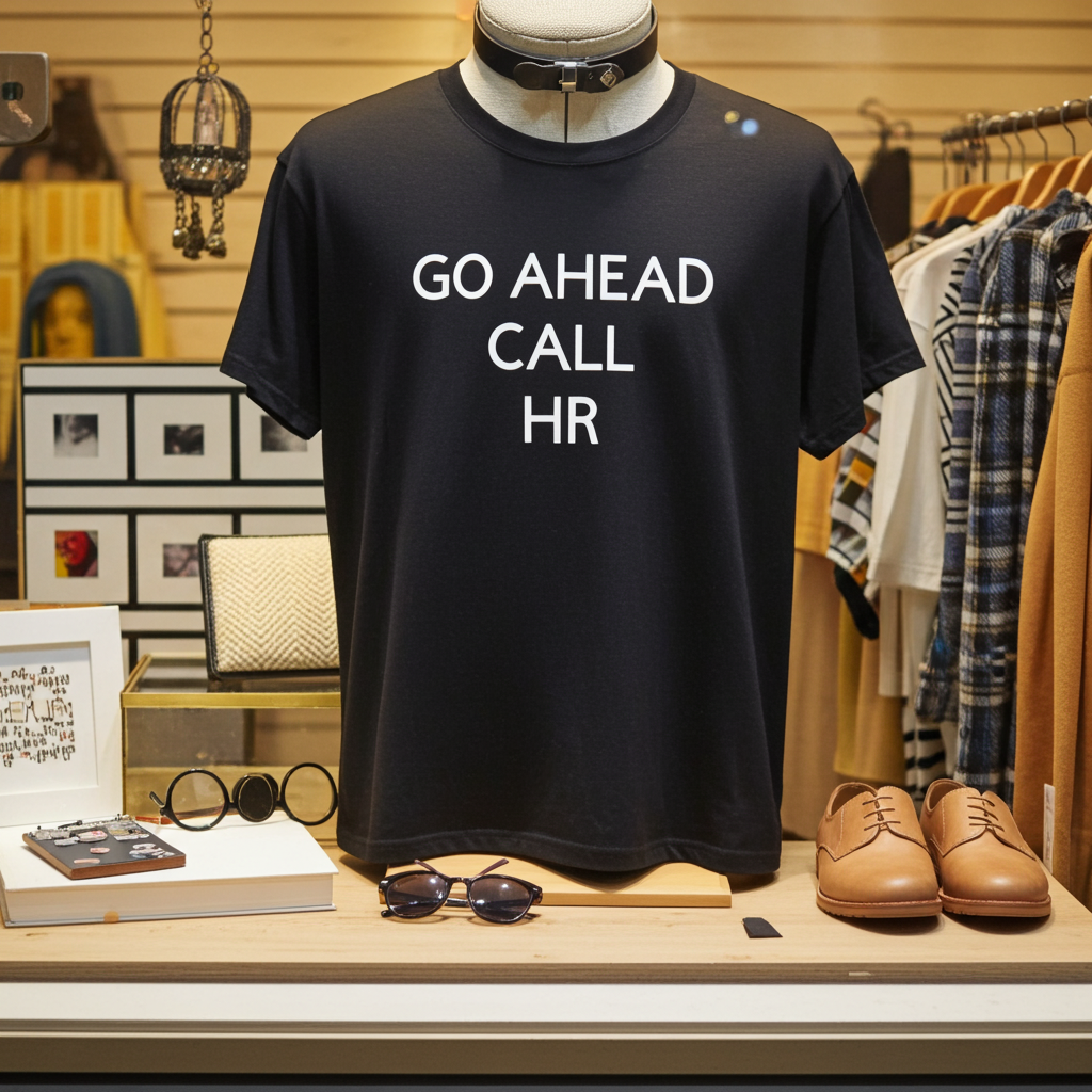 Funny Office Humor T-Shirt – “Go Ahead, Call HR” – Work Sarcasm Tee – Gift for Coworkers