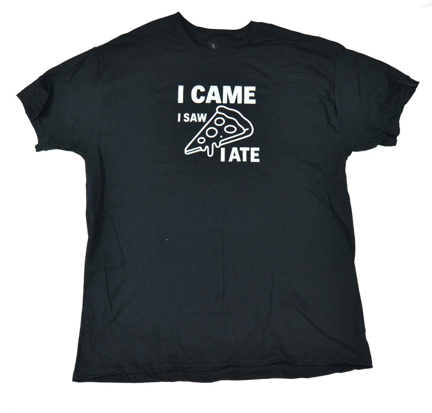 I Came I Saw I Ate Funny T-Shirt – Food Lover Graphic Tee, Unisex Cotton Shirt