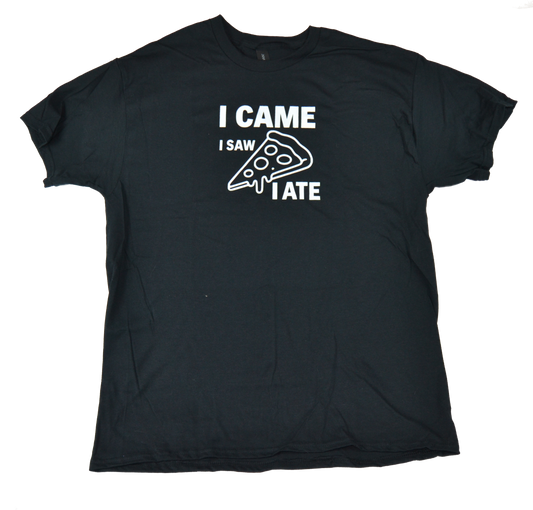 I Came I Saw I Ate Funny T-Shirt – Food Lover Graphic Tee, Unisex Cotton Shirt