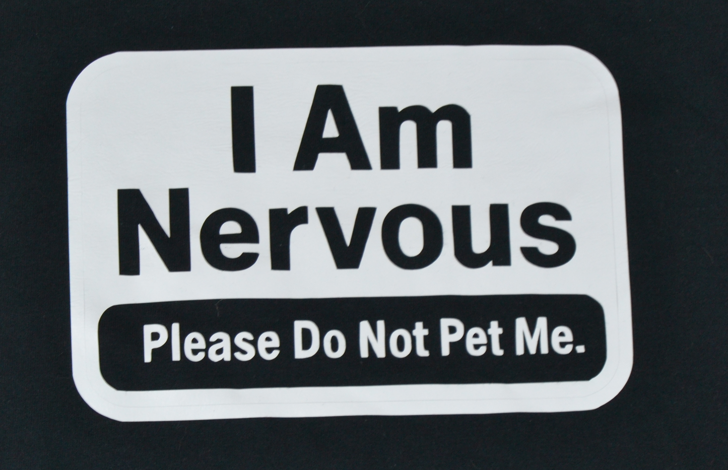 Funny Introvert T-Shirt – “I Am Nervous, Please Do Not Pet Me” – Social Anxiety Humor Tee – Funny Casual Shirt