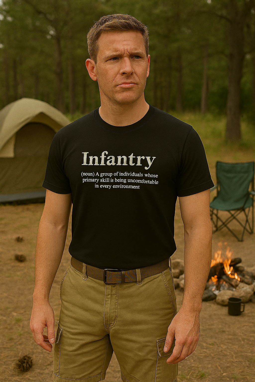 Infantry - A group of individuals whose primary skill is being uncomfortable in every environment