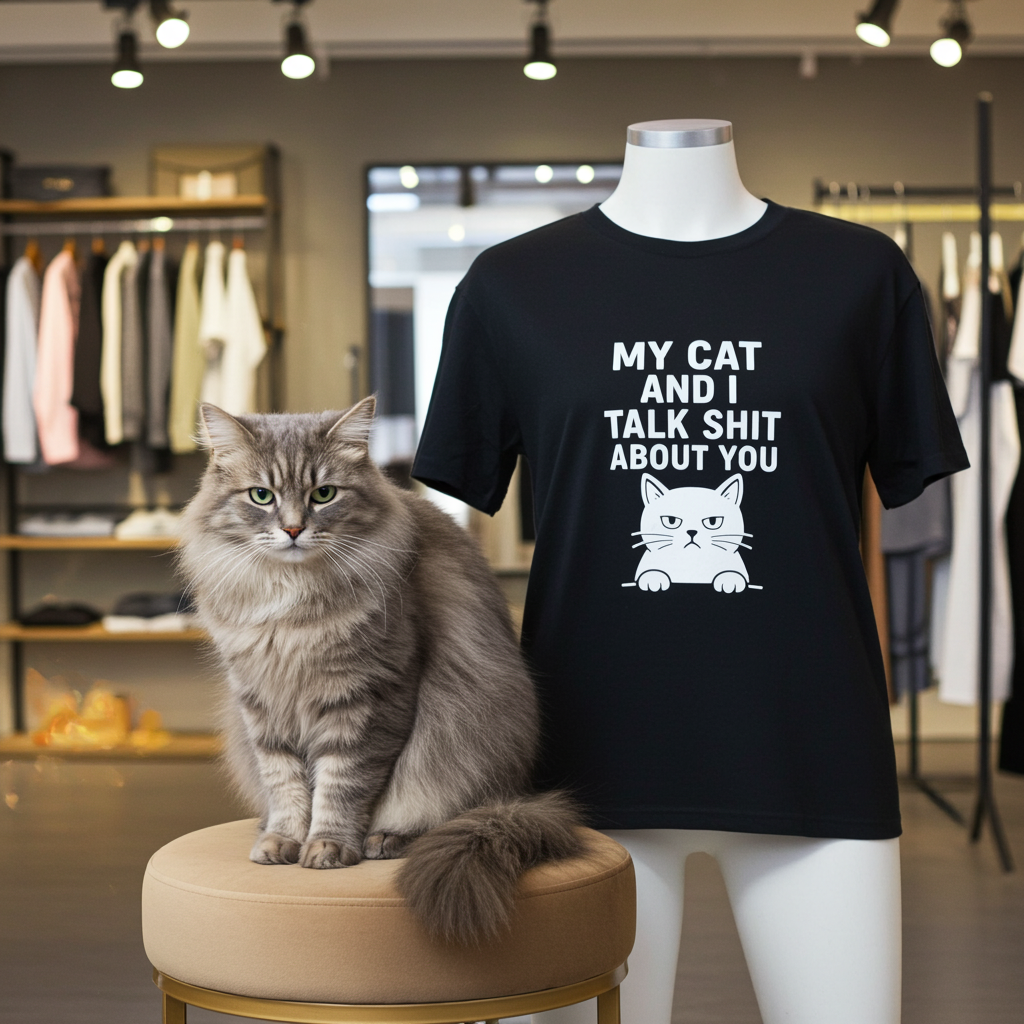 My cat and I talk shit about you