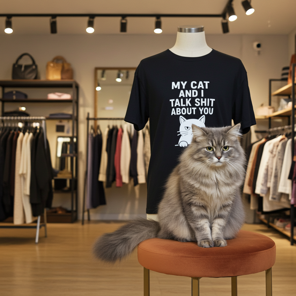My cat and I talk shit about you