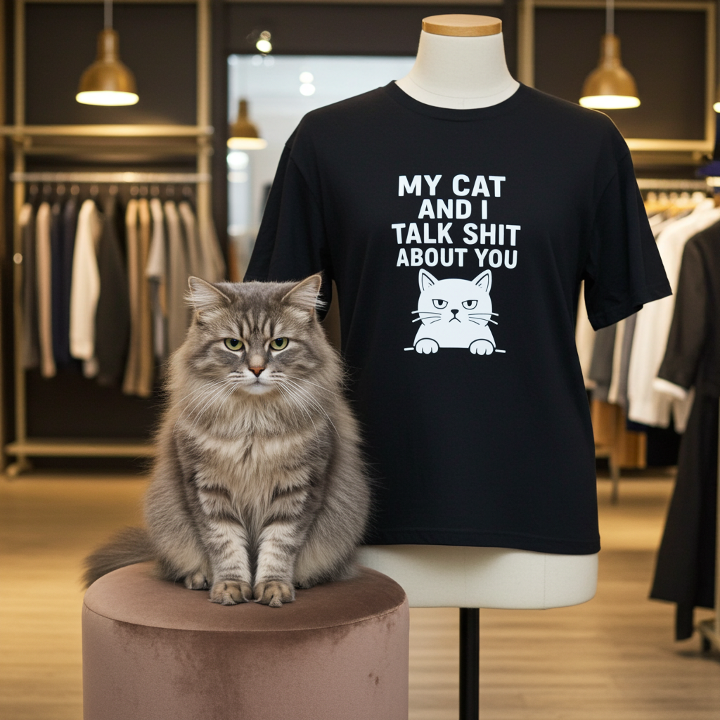 My cat and I talk shit about you