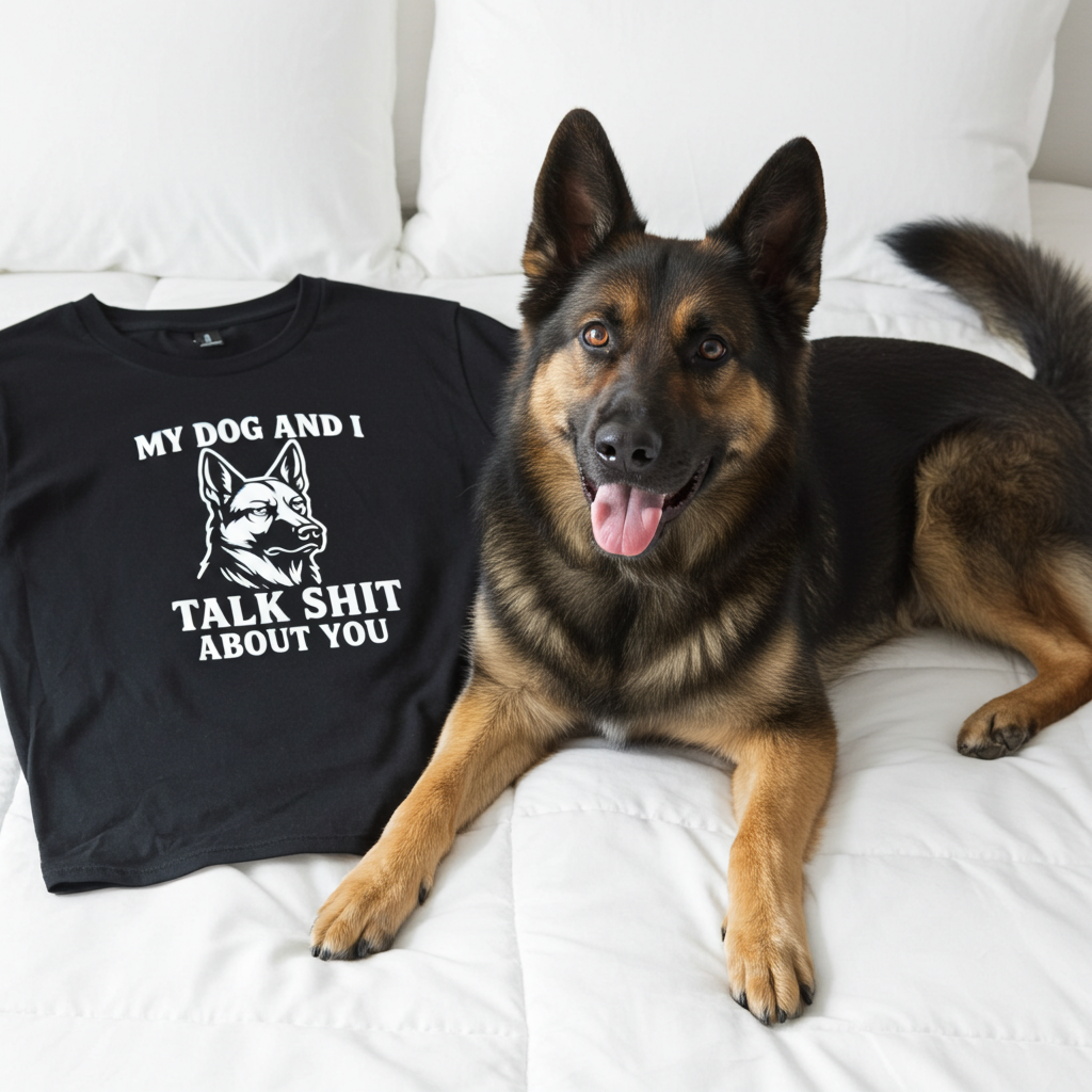 My dog and I talk shit about you
