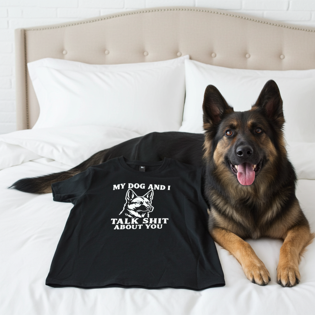 My dog and I talk shit about you