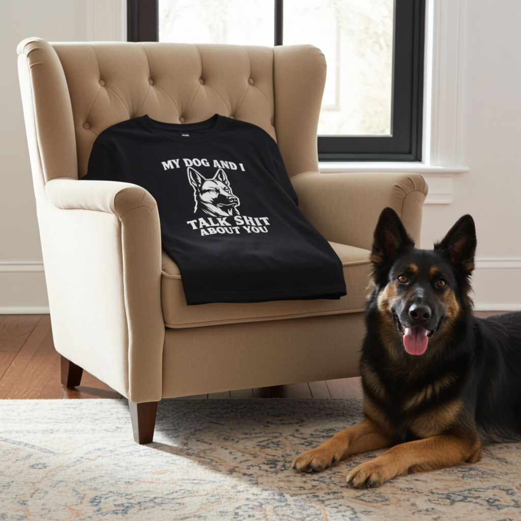 My dog and I talk shit about you