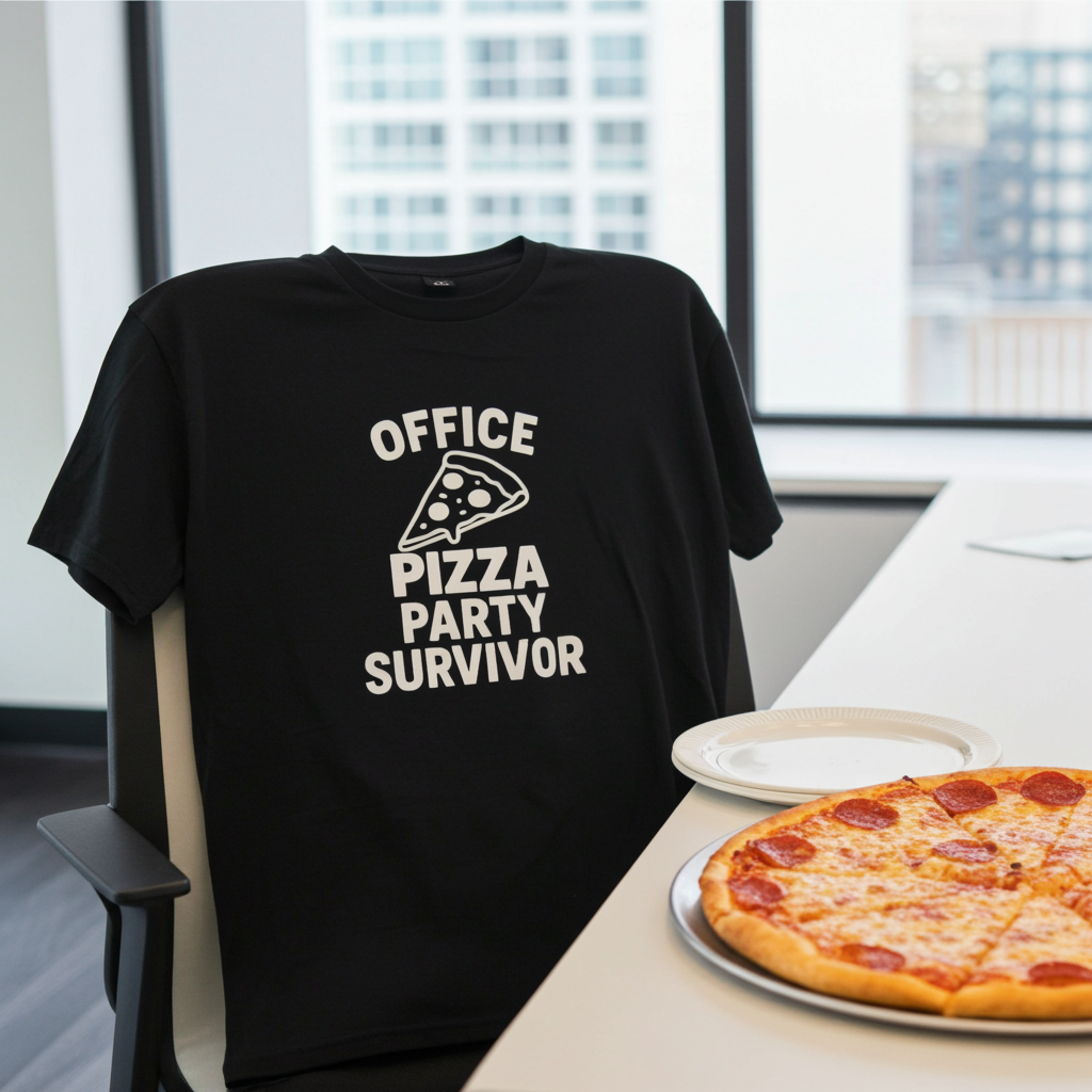 Office pizza party survivor