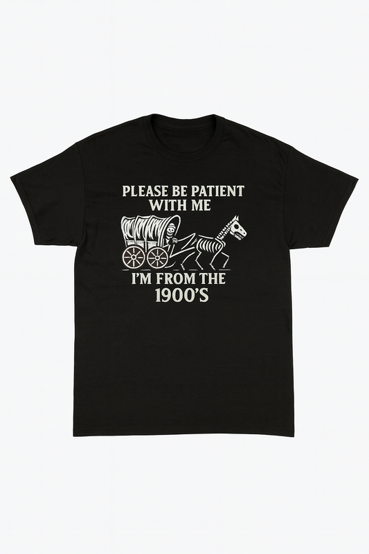 Please be patient with me - I'm from the 1900's - Grim Reaper vibe Wagon Skeleton